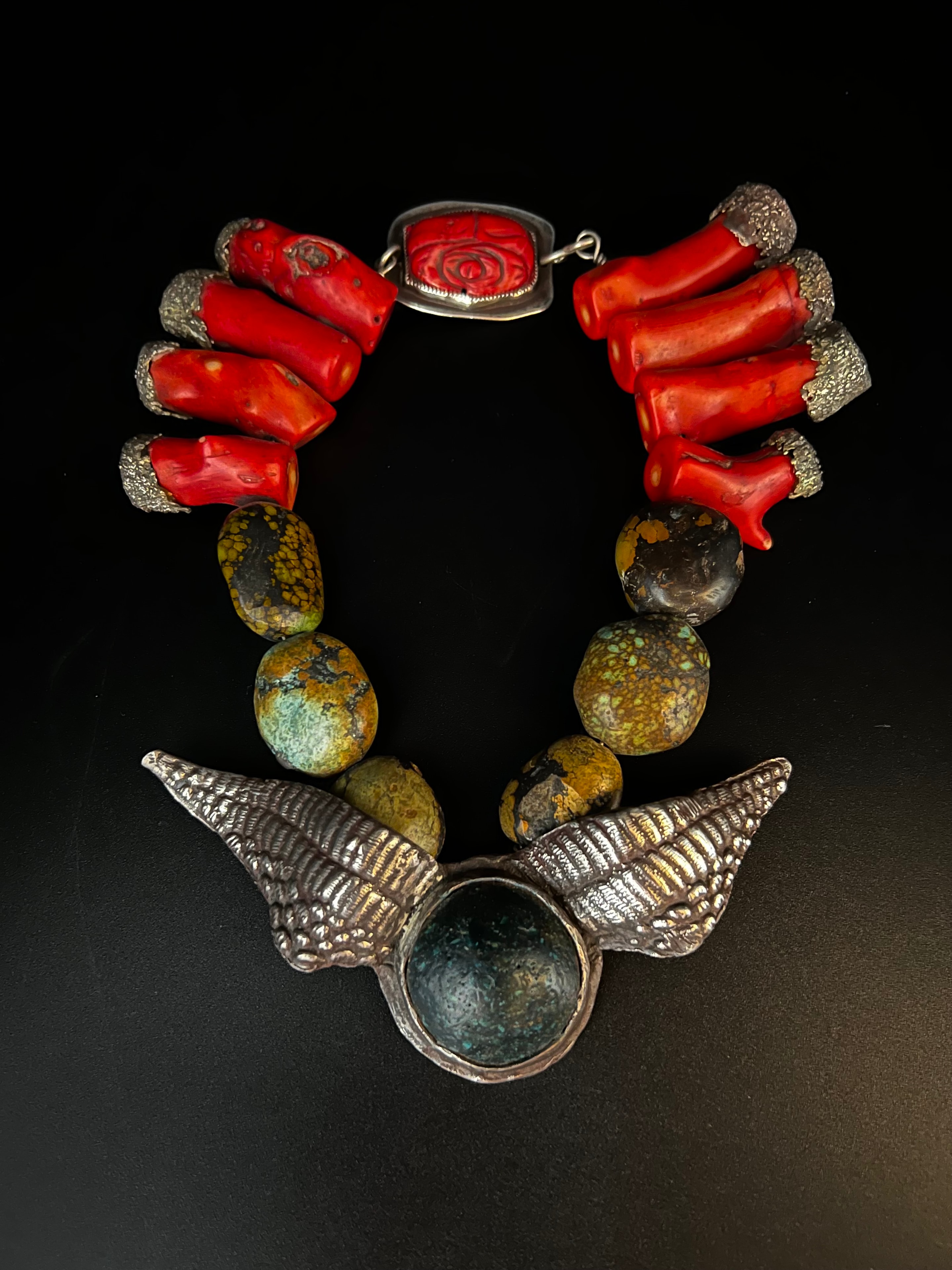Coral Necklace Reliquary